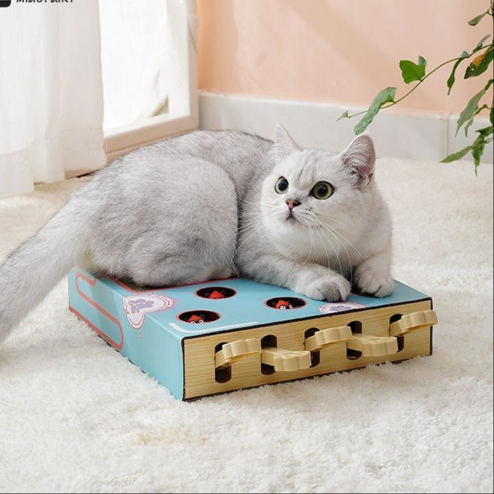 猫 おもちゃ もぐもぐネズミ探検パズルボックス