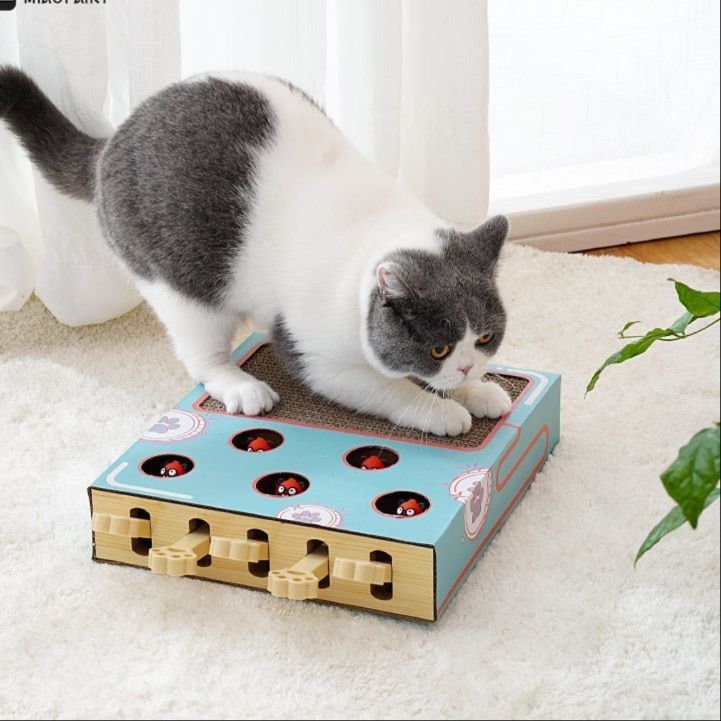 猫 おもちゃ もぐもぐネズミ探検パズルボックス