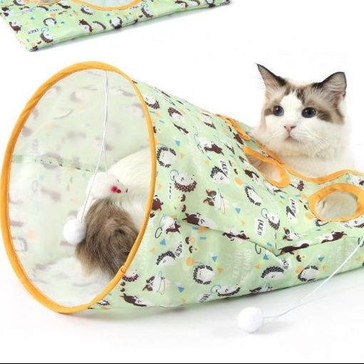 猫 おもちゃ 猫ちゃんの穴あきトンネル袋