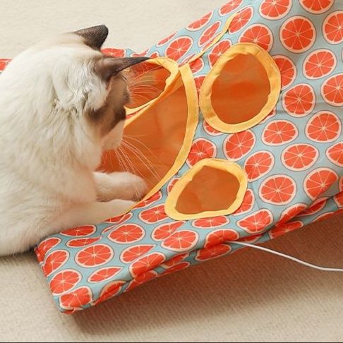 猫 おもちゃ 猫ちゃんの穴あきトンネル袋