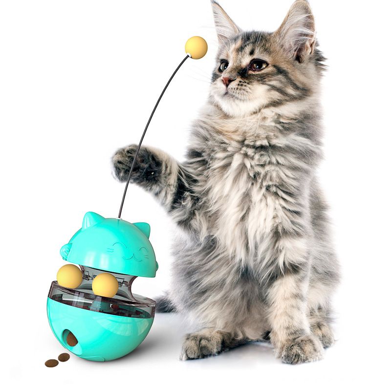 猫 おもちゃ 転がしボール型 猫用知育玩具