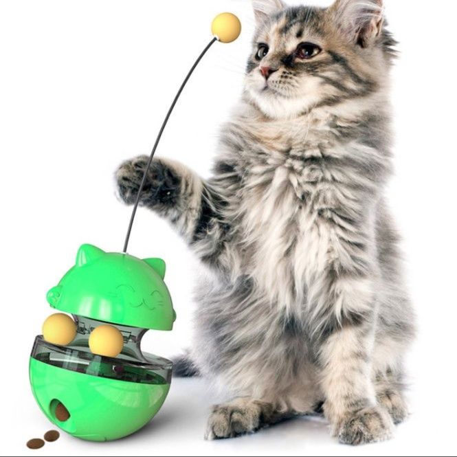猫 おもちゃ 転がしボール型 猫用知育玩具