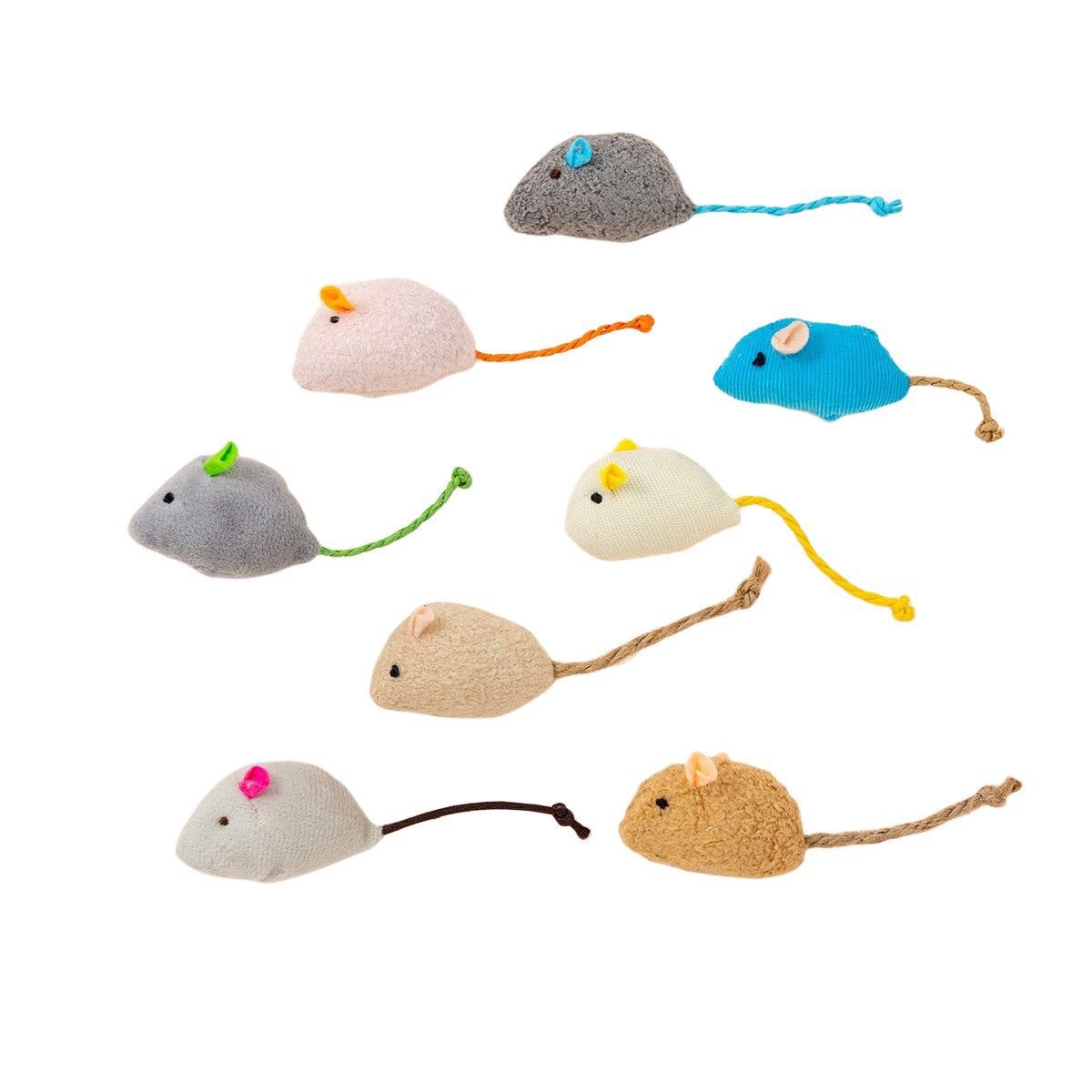 猫 おもちゃ もこもこネズミ お手玉コレクション