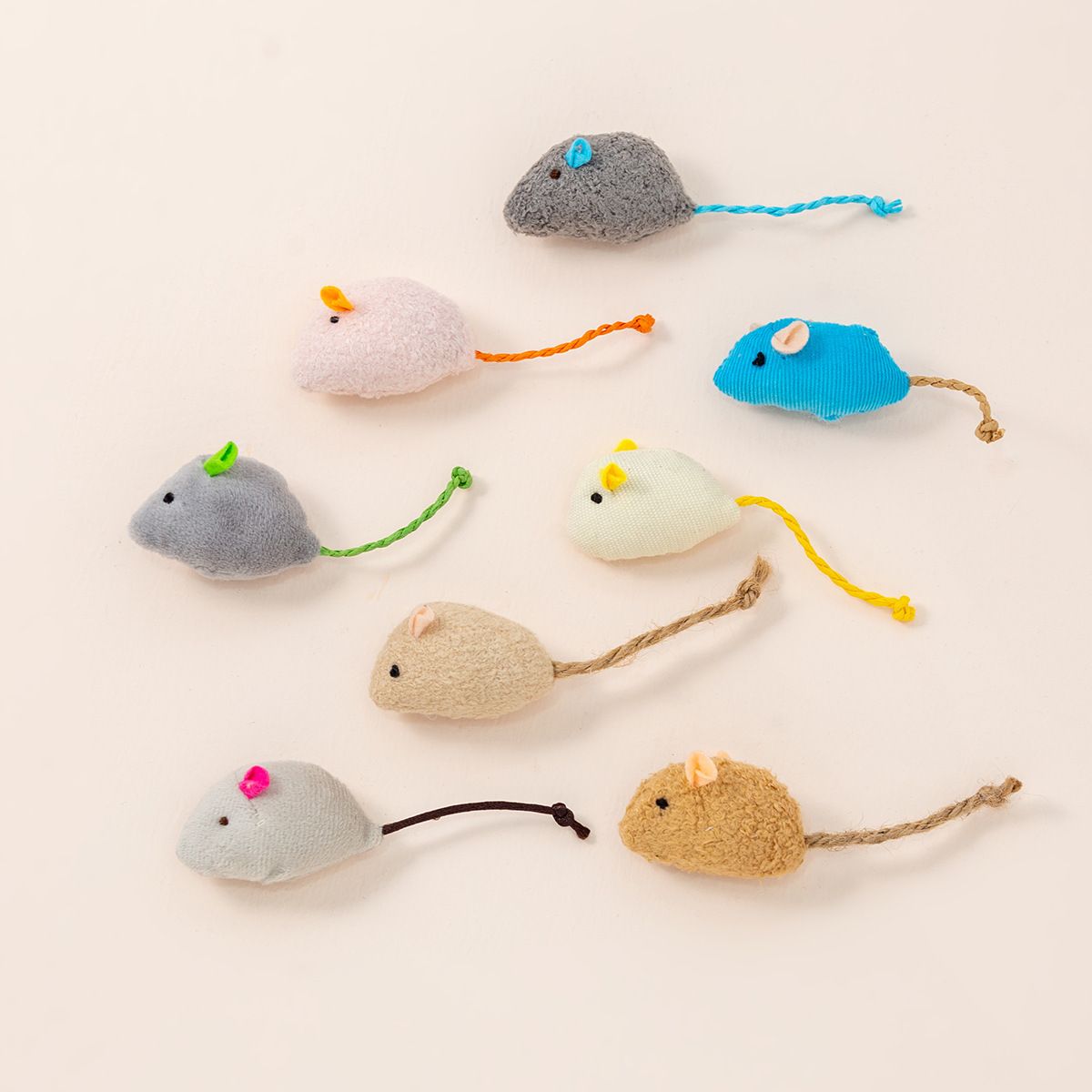 猫 おもちゃ もこもこネズミ お手玉コレクション