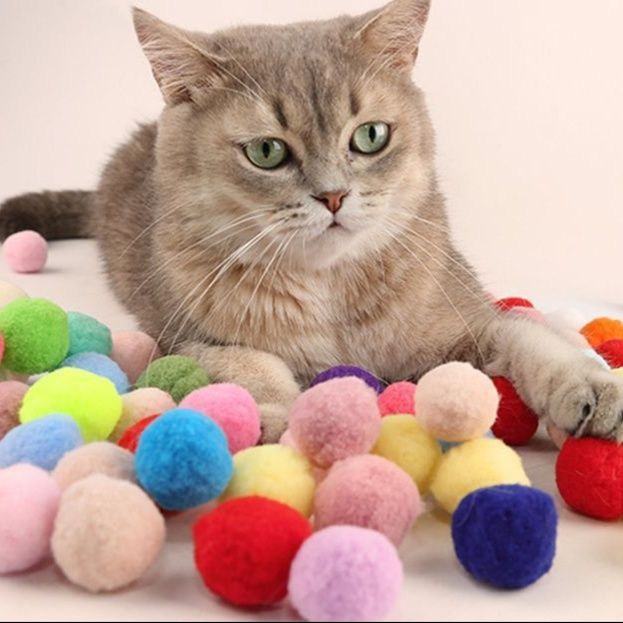 猫 おもちゃ もふもふポンポン発射 猫じゃらし
