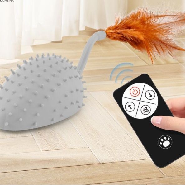 猫 おもちゃ 凸凹シリコン遠隔操作ネズミおもちゃ