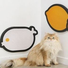 猫 おもちゃ デザイン壁掛け爪とぎボード
