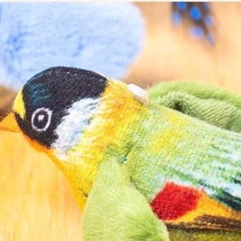 猫 おもちゃ 鳴き声付き小鳥の猫じゃらし