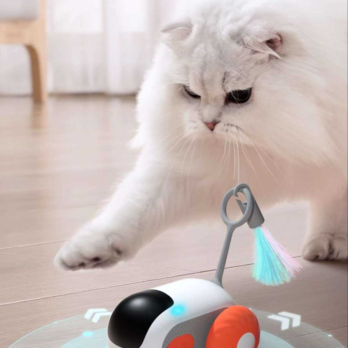 猫 おもちゃ ふわふわポンポン連射式猫じゃらし