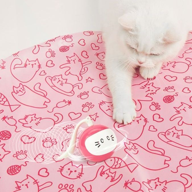 猫 おもちゃ ねこ遊びボール付き電動おもちゃ