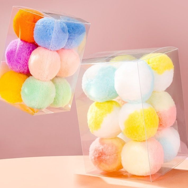 猫 おもちゃ ふわふわ軽量ぽんぽんボール12個入りセット