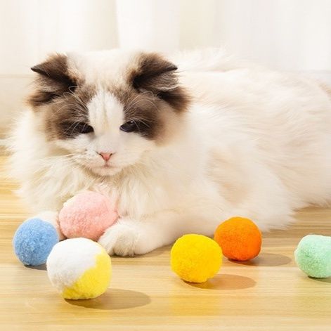 猫 おもちゃ ふわふわ軽量ぽんぽんボール12個入りセット