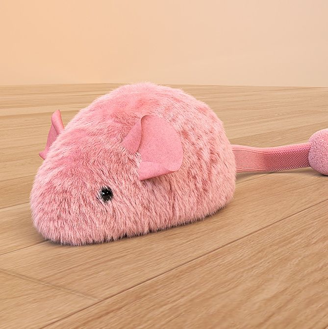 猫 おもちゃ ふわふわぬいぐるみネズミ鈴付き猫用玩具