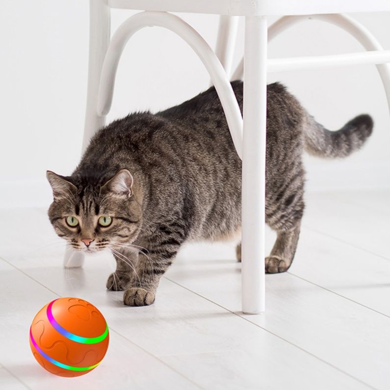 猫 おもちゃ 自動回転する知能型電動ボール玩具
