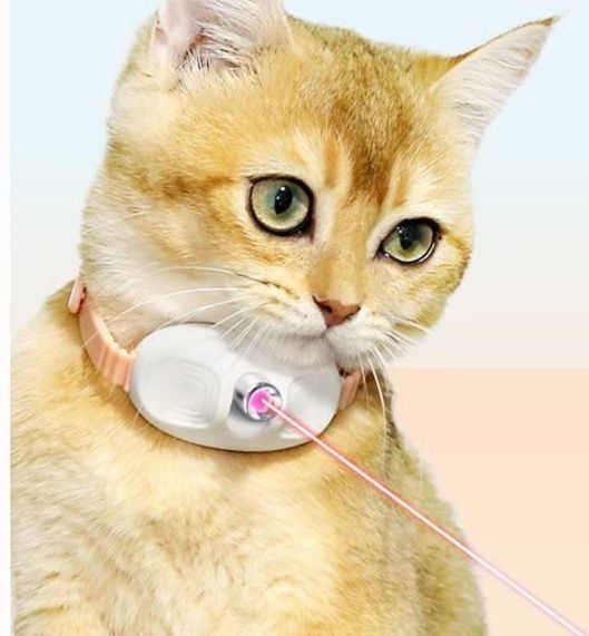 猫 おもちゃ 猫用首輪型光線照射おもちゃ二段階モード　運動不足解消グッズ