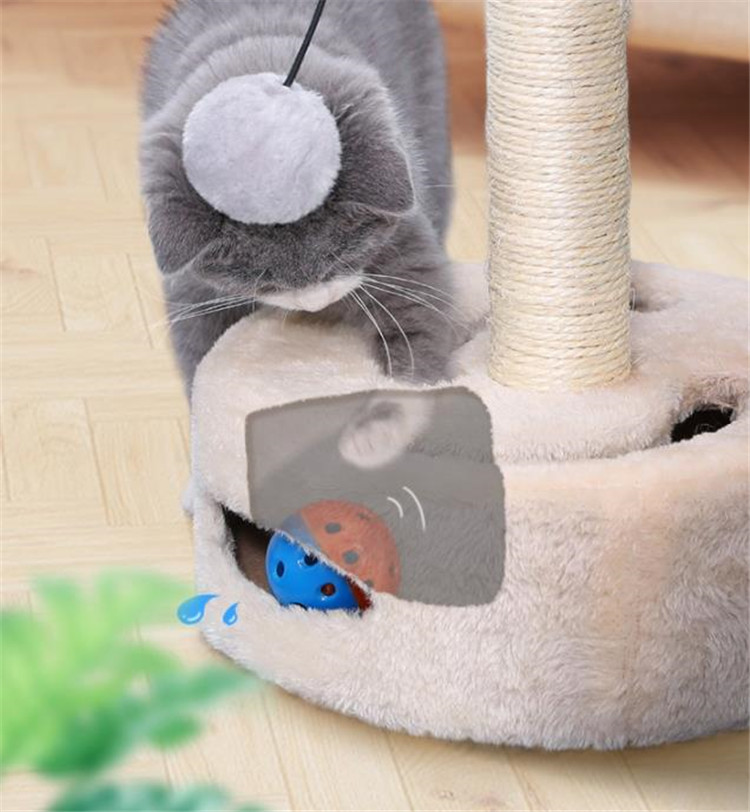 猫 おもちゃ 花型 知育玩具 猫用 爪とぎ タワー サイザル麻製