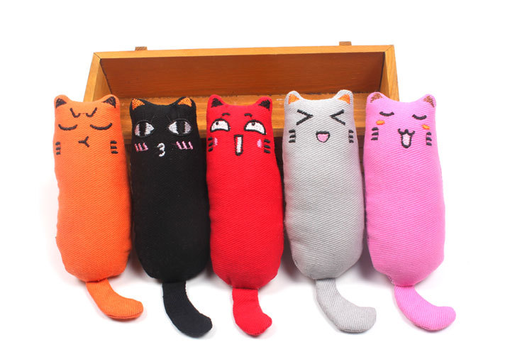 猫 おもちゃ 表情豊かな猫型ぬいぐるみ蹴りぐるみ　猫じゃらし