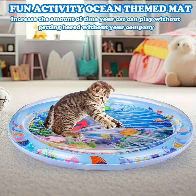 猫 おもちゃ 猫用 海 世界 体験型 水遊び 知育活動 円形遊具