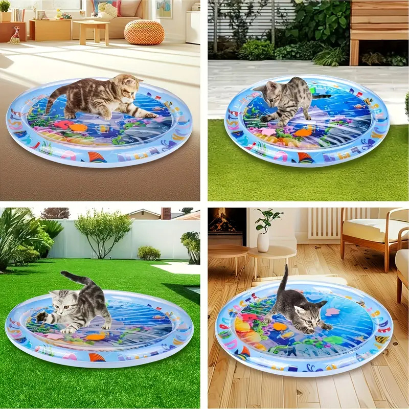 猫 おもちゃ 猫用 海 世界 体験型 水遊び 知育活動 円形遊具