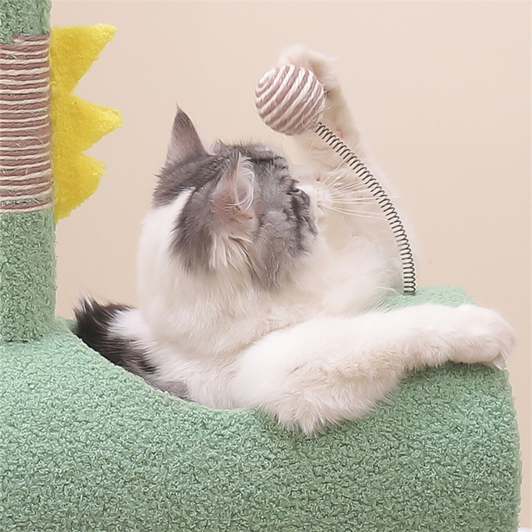 猫 おもちゃ 猫用多機能キャットタワー 運動不足解消グッズ サイザル麻