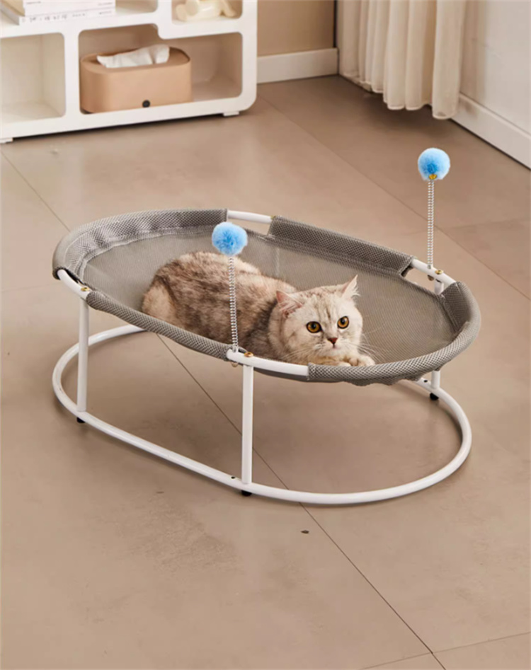猫 おもちゃ 猫用 浮かせる知育ベッド 二way快適お昼寝ハンモック