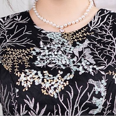 結婚式お呼ばれドレス 結婚式お呼ばれドレス 花刺繍レース上品マキシワンピース