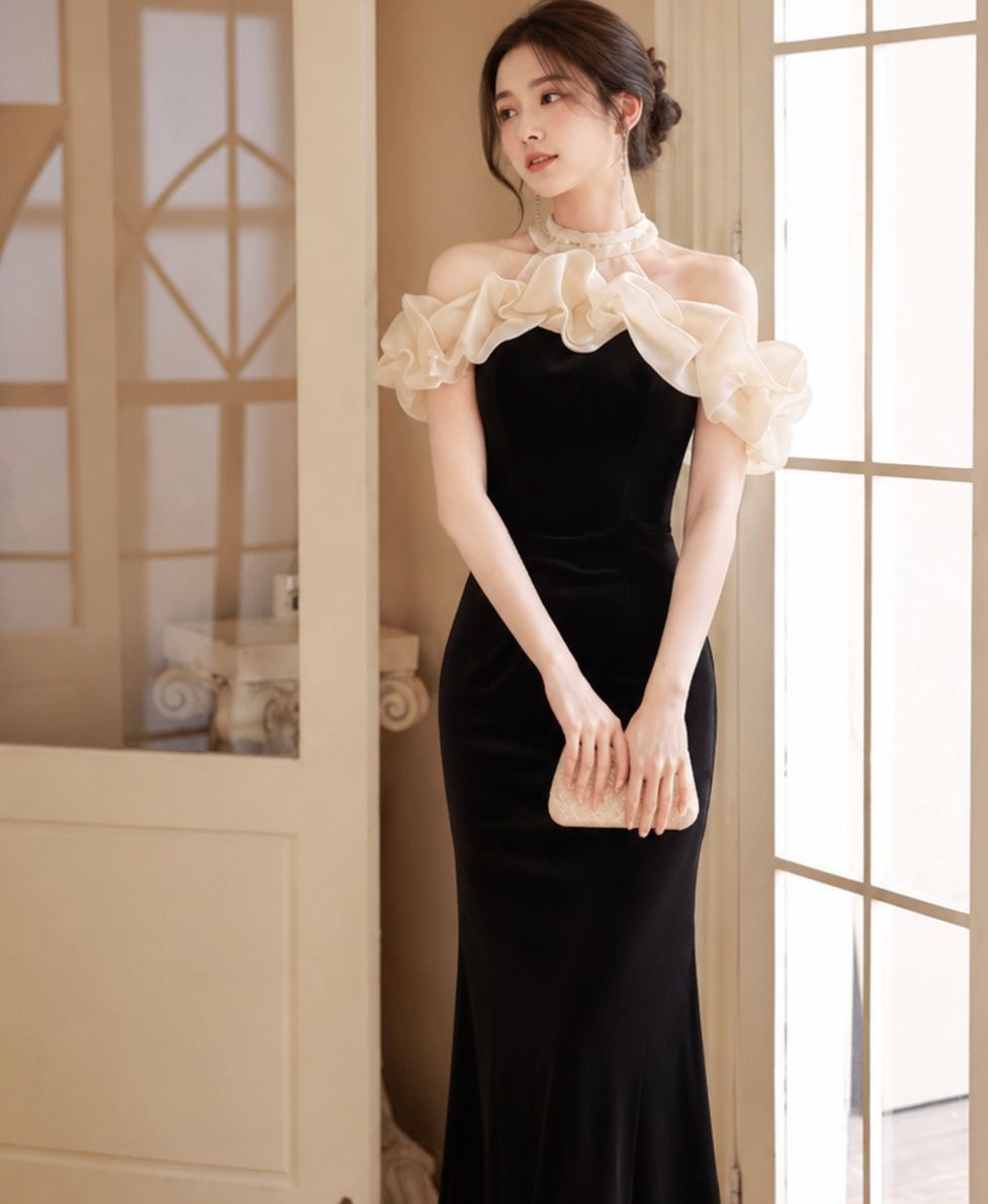 結婚式お呼ばれドレス ドレープシフォンマキシワンピース