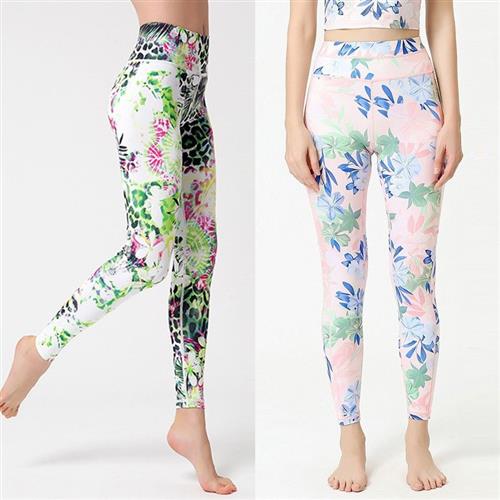 柄 パンツ 万華鏡模様ストレッチレギンス