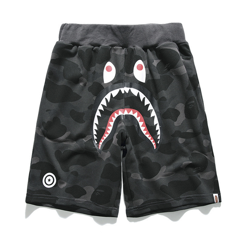 柄 パンツ 迷彩サメ柄パンツ 夏物コレクション