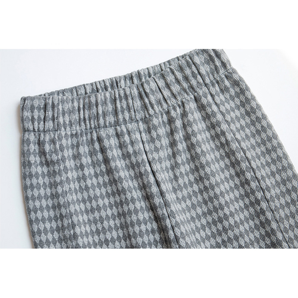 柄 パンツ チェック柄フレアパンツ　ハイウエスト４色展開