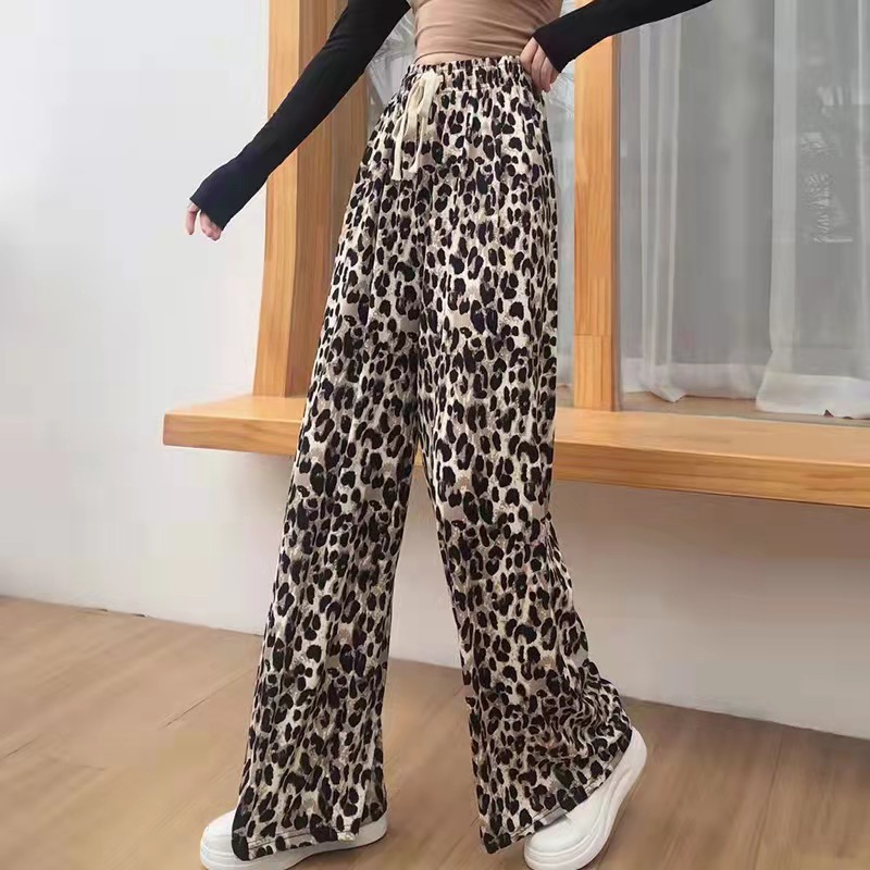 柄 パンツ 野性的美学 ワイドレッグパンツ