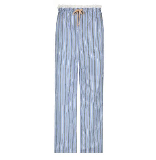 柄 パンツ 縦縞ストライプ柄ワイドパンツレディース