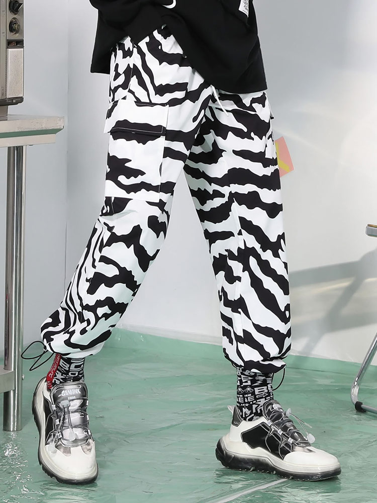 柄 パンツ 野性的波紋 ゼブラ柄パンツ