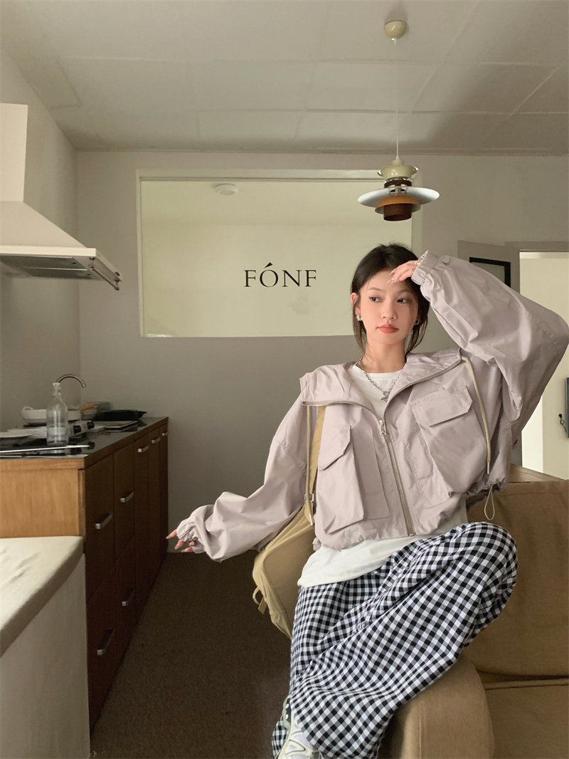 柄 パンツ ゆったりチェック柄ロングパンツ韓国風ワイドチノ