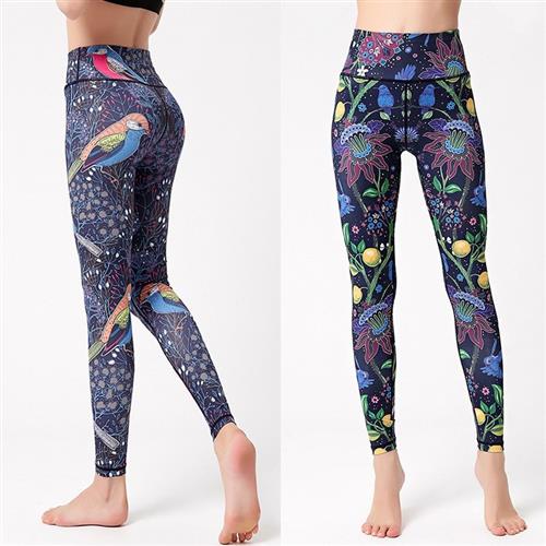 柄 パンツ 万華鏡模様ストレッチレギンス