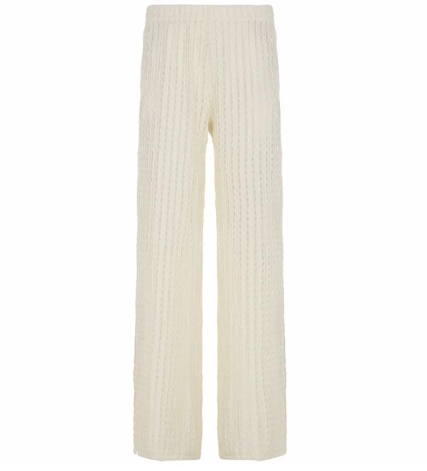 柄 パンツ ストライプ柄パンツ レディース ワイドズボン