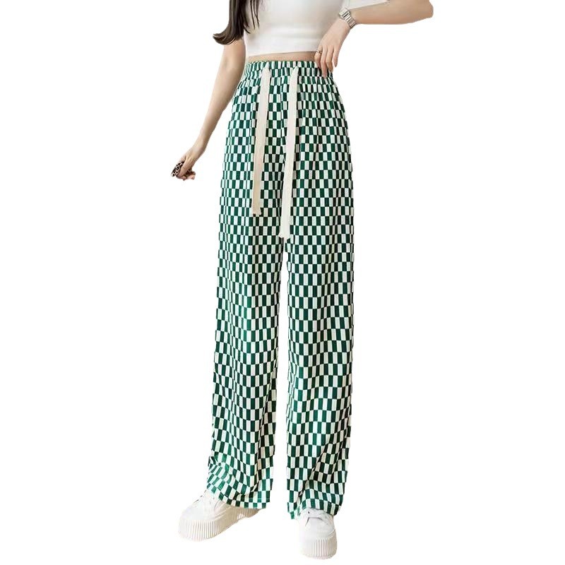 柄 パンツ 野性的美学 ワイドレッグパンツ