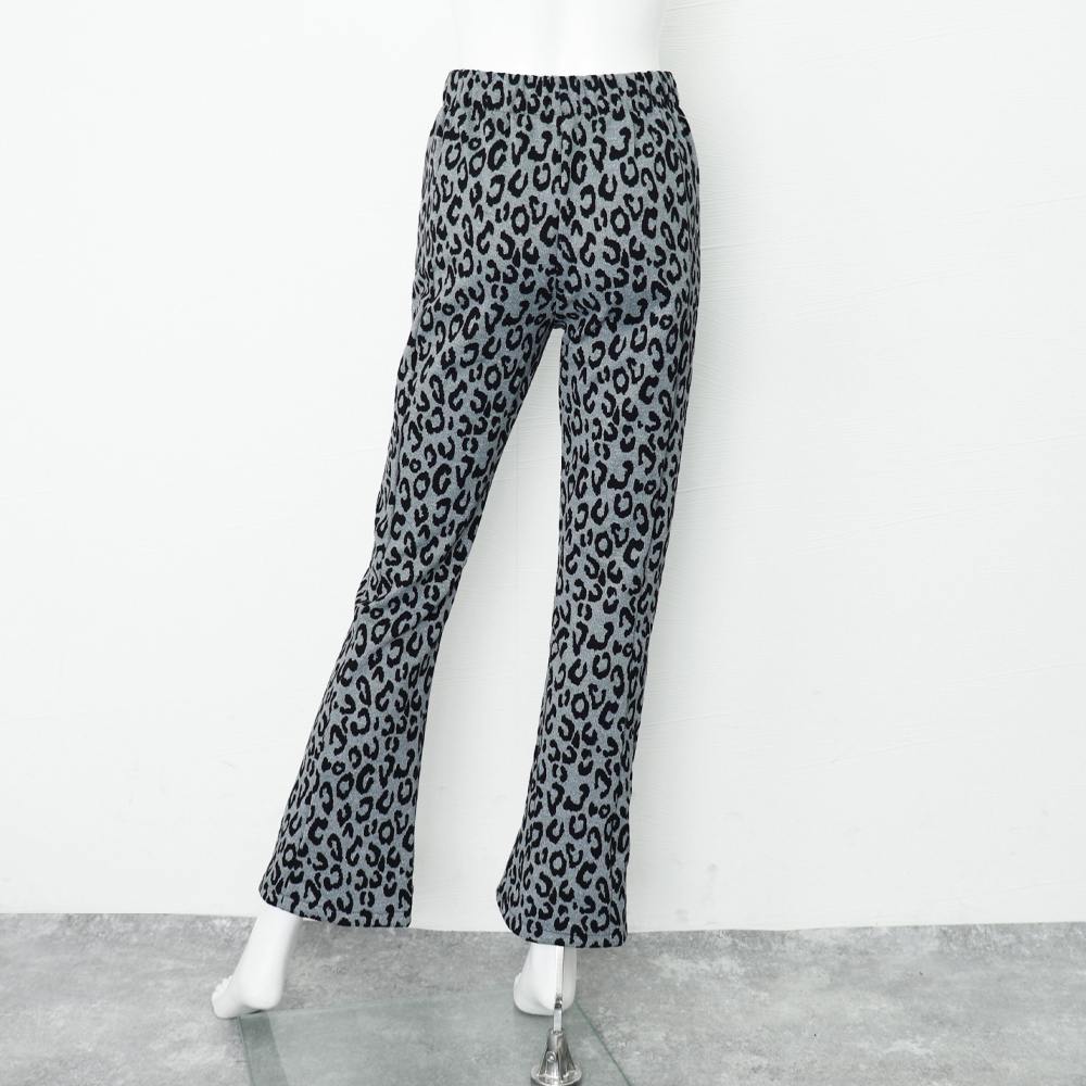 柄 パンツ チェック柄フレアパンツ　ハイウエスト４色展開