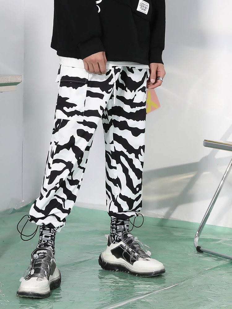 柄 パンツ 野性的波紋 ゼブラ柄パンツ