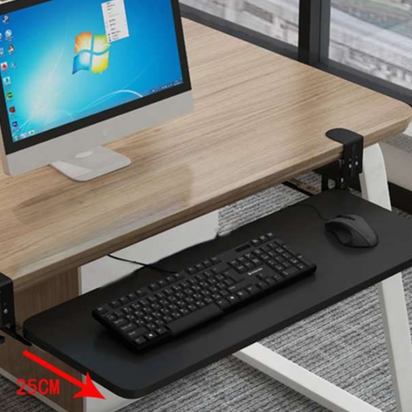 パソコンスタンド 高さ調節できる引き出し式キーボード台