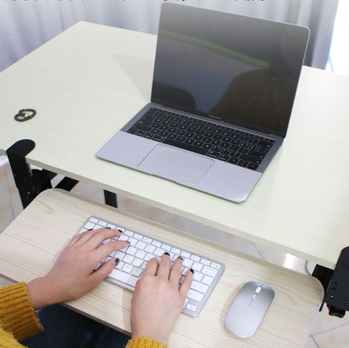 パソコンスタンド パソコンスタンド スライド式キーボード収納トレイ