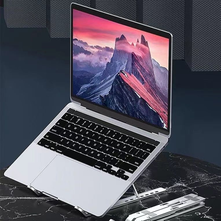 パソコンスタンド 多段階角度調整機能付き折りたたみ式パソコンスタンド