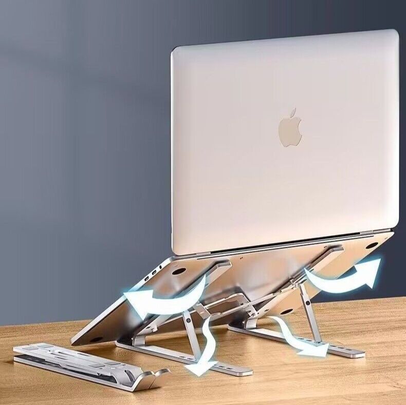 パソコンスタンド 多段階角度調整機能付き折りたたみ式パソコンスタンド