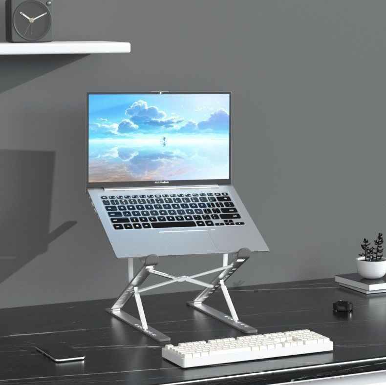 パソコンスタンド 多段階調整式折りたたみパソコンスタンド