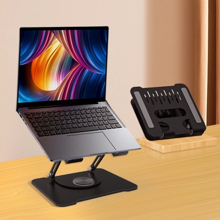 パソコンスタンド 三百六十度回転式高度調整パソコンスタンド