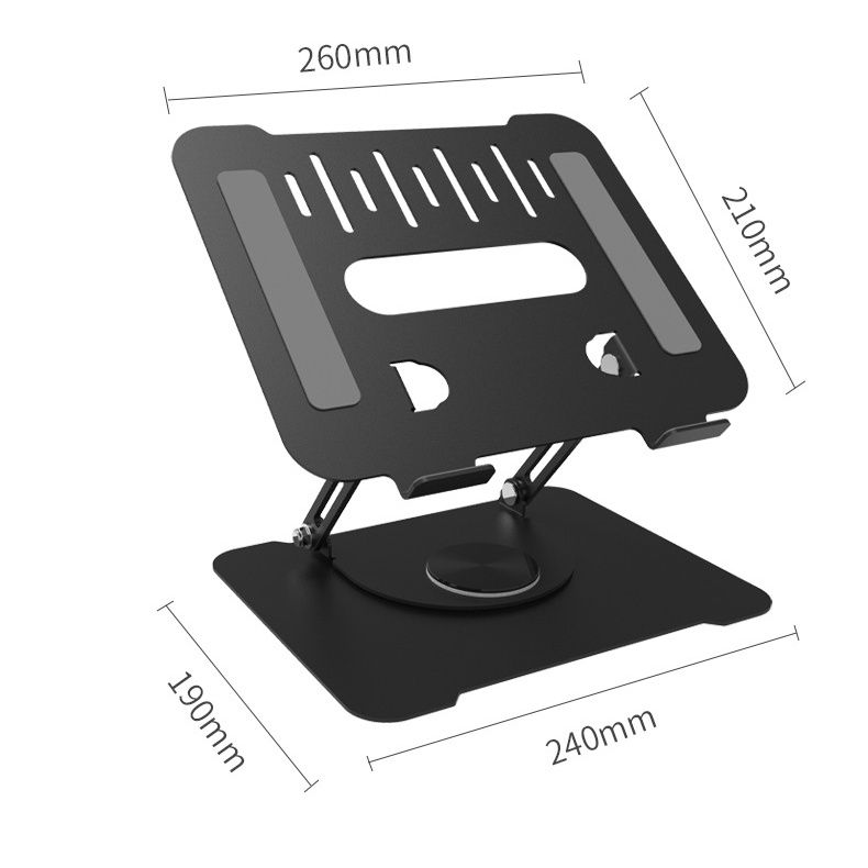 パソコンスタンド 三百六十度回転式高度調整パソコンスタンド
