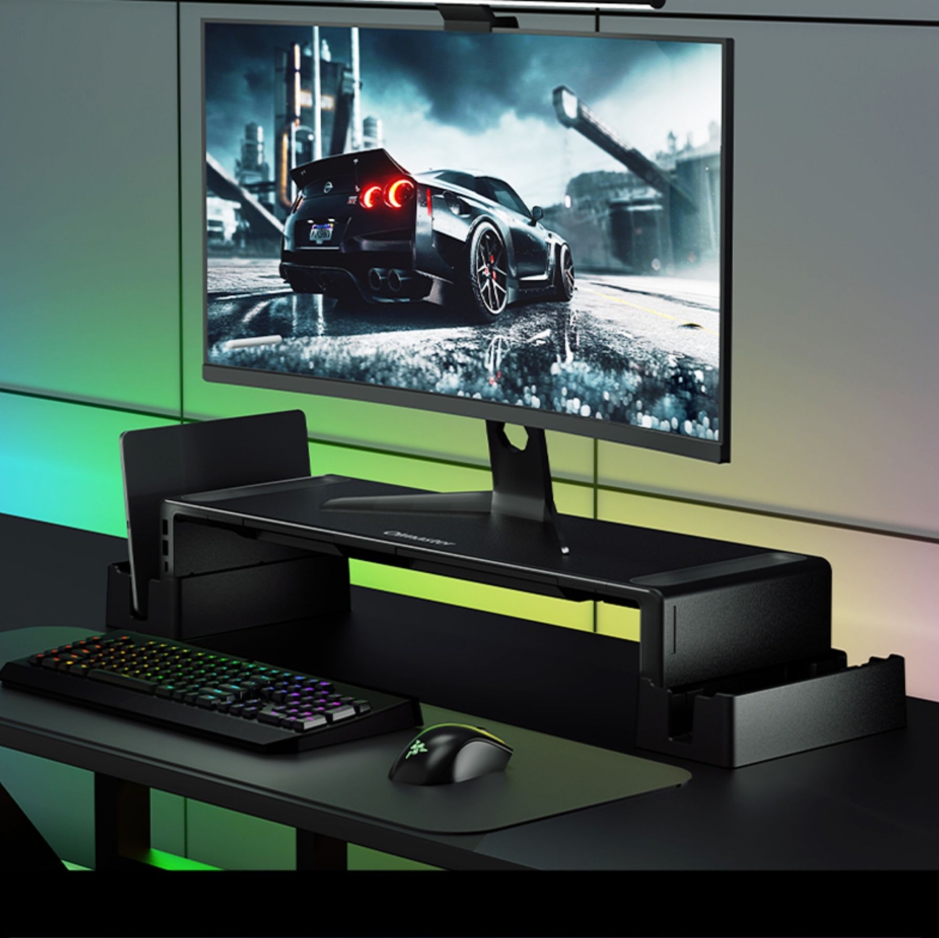 パソコンスタンド 多機能可折畳電脳増高架