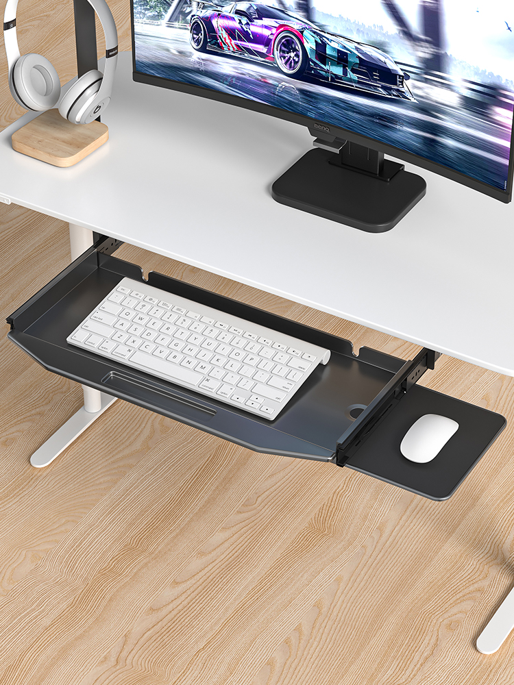 パソコンスタンド パソコンスタンド 引き出し式キーボードトレイ