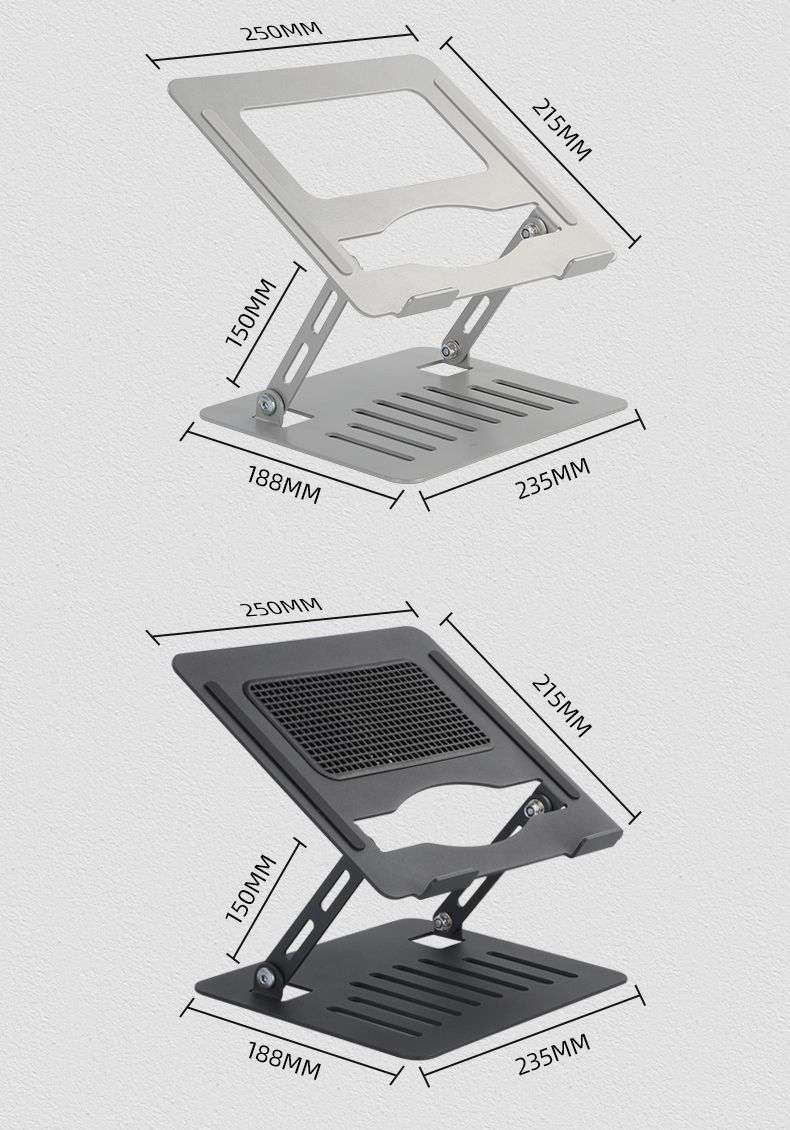 高機能アルミ製二軸調整パソコンスタンド