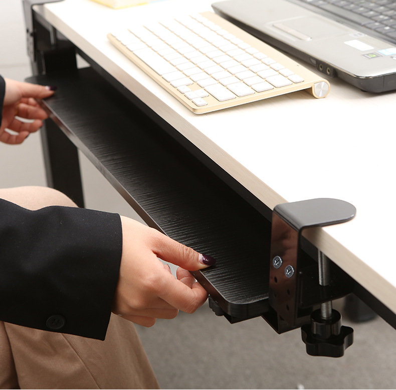パソコンスタンド 簡単取付けキーボードトレイ
